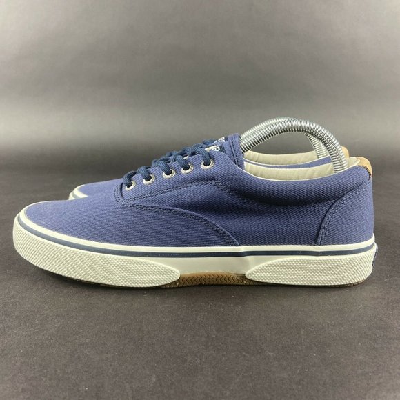 Sperry Men's Halyard CVO Navy Blue Twill Lace Up Casual Shoes Size 8 M - Picture 3 of 10
